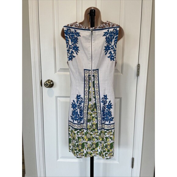 Anthropologie NWT Tracy Reese Womens Size M White Boho Print Sheath Dress $168.0 - Picture 9 of 12